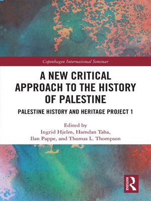 cover image of A New Critical Approach to the History of Palestine